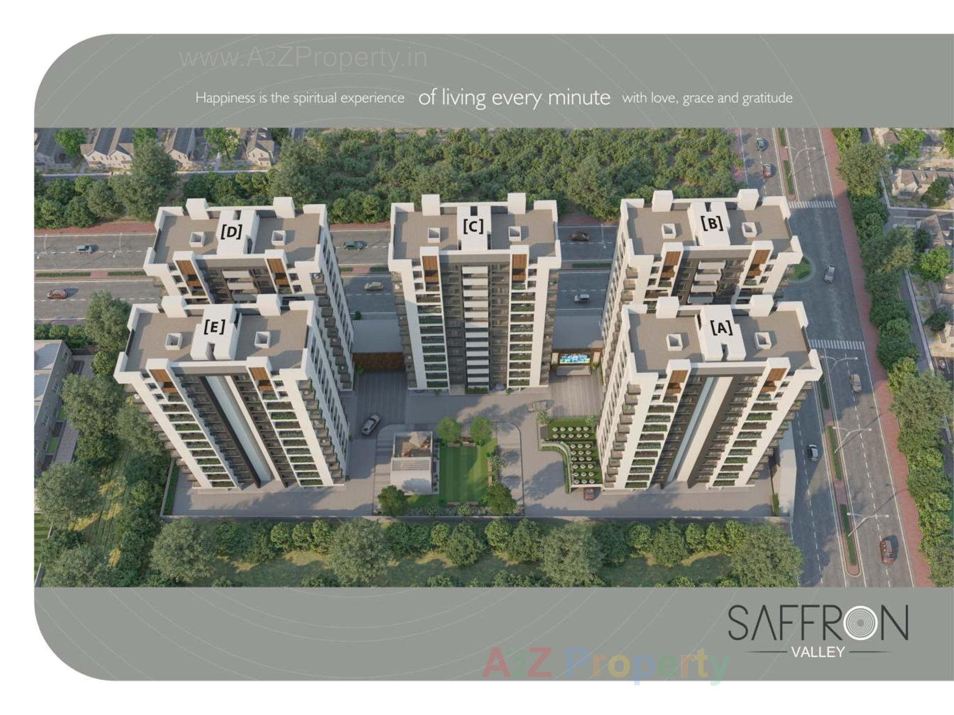 3D Elevation of real estate project Saffron Valley located at Puna, Surat, Gujarat