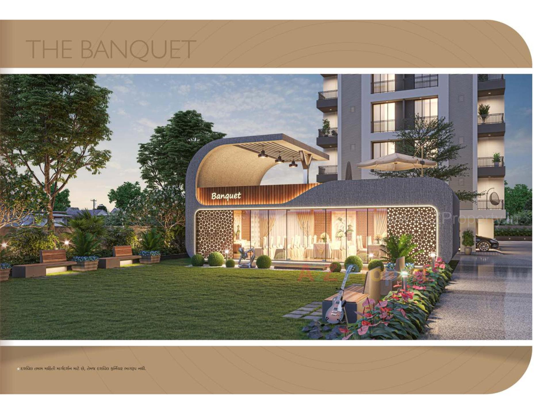 3D Elevation of real estate project Saffron Valley located at Puna, Surat, Gujarat