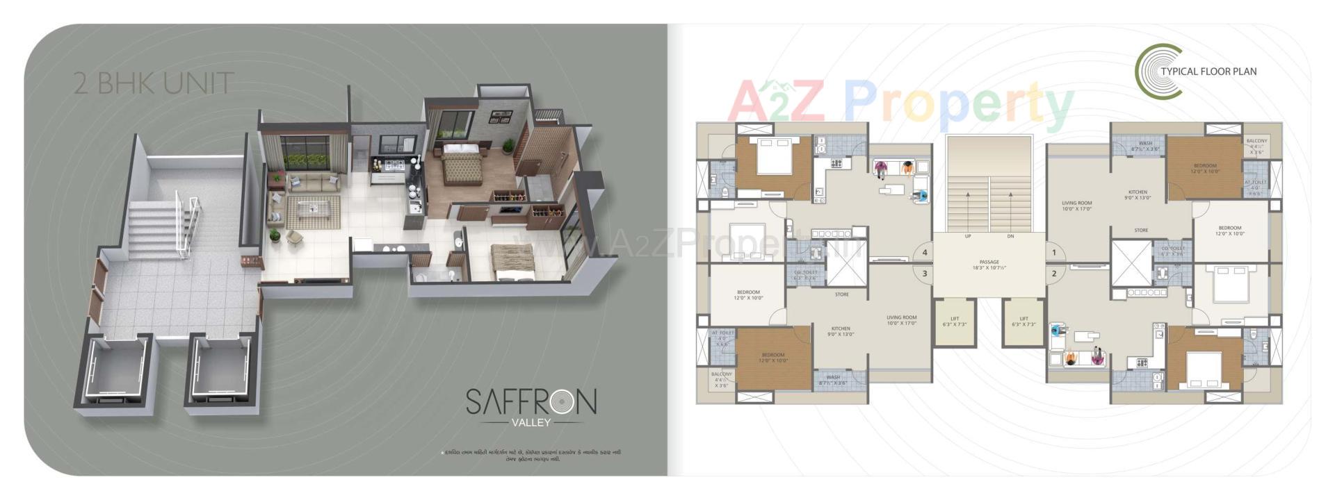 Layout of real estate project Saffron Valley located at Puna, Surat, Gujarat