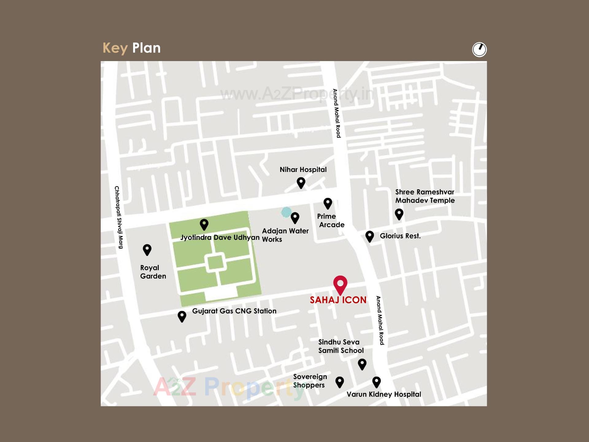  of real estate project Sahaj Icon located at Adajan, Surat, Gujarat