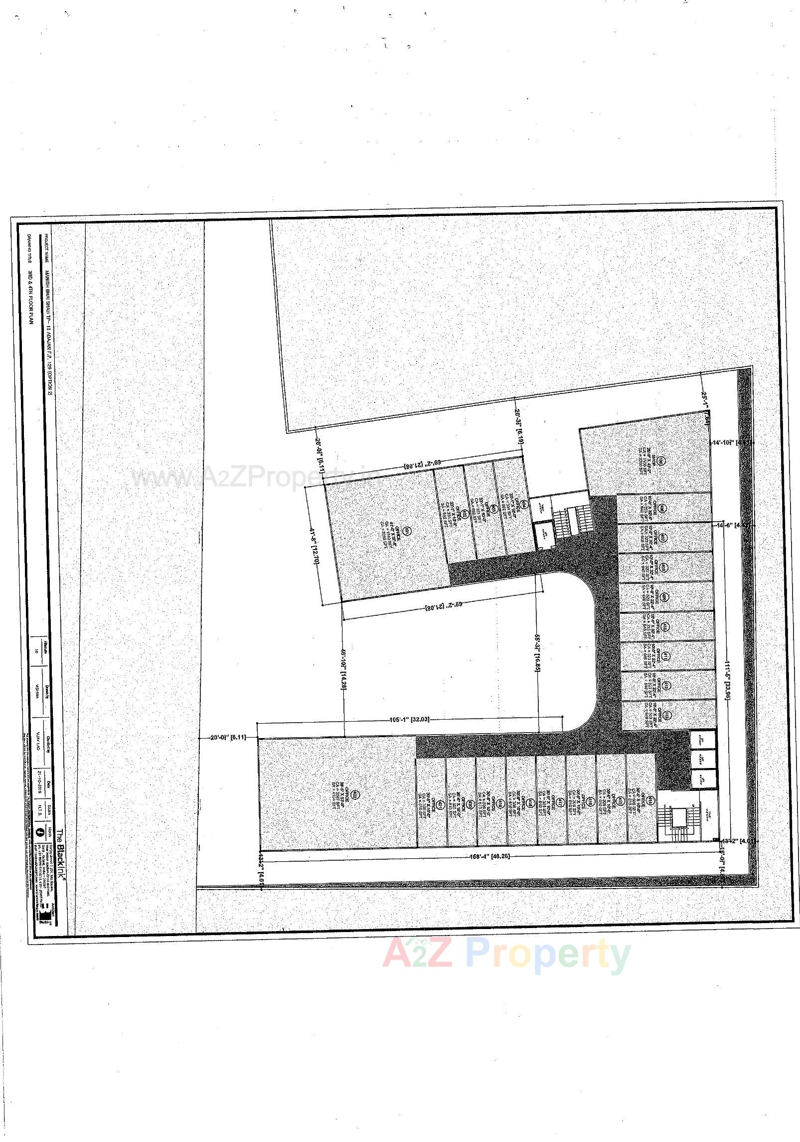Layout of real estate project Sahaj Icon located at Adajan, Surat, Gujarat