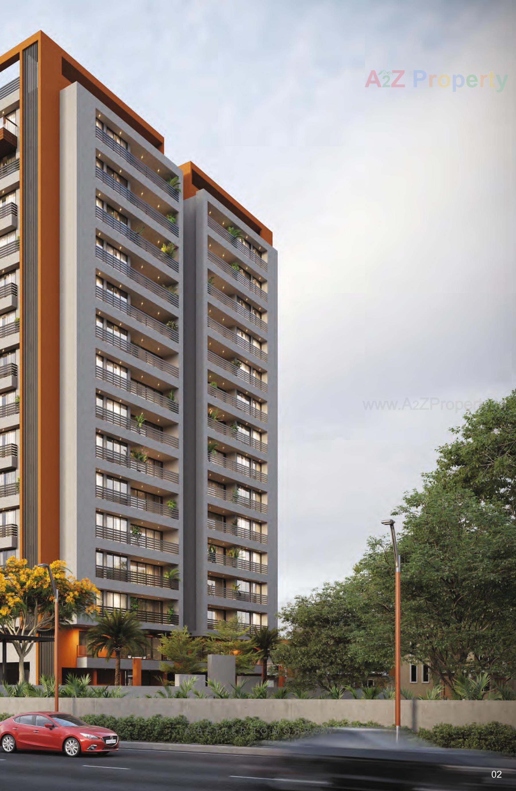 3D Elevation of real estate project Sahaj Panoramic located at Pal, Surat, Gujarat