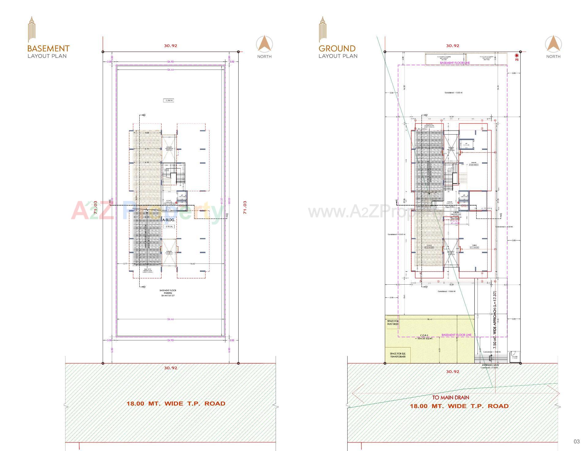 Layout of real estate project Sahaj Panoramic located at Pal, Surat, Gujarat