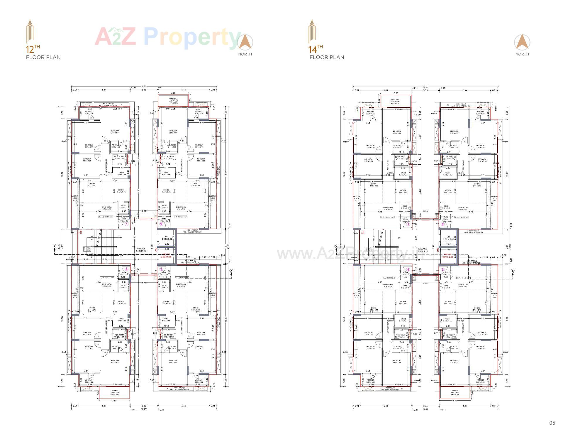 Layout of real estate project Sahaj Panoramic located at Pal, Surat, Gujarat