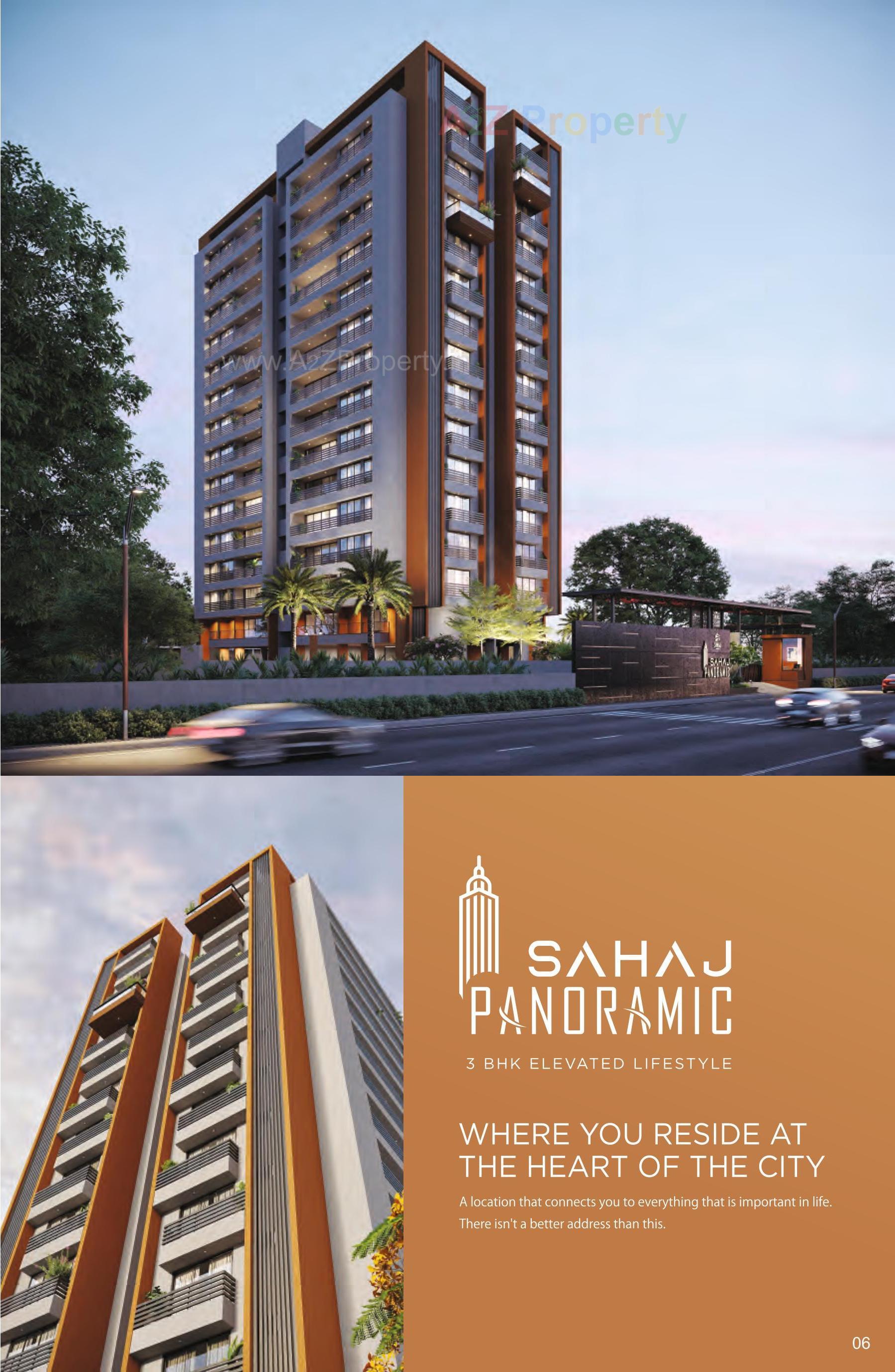 3D Elevation of real estate project Sahaj Panoramic located at Pal, Surat, Gujarat