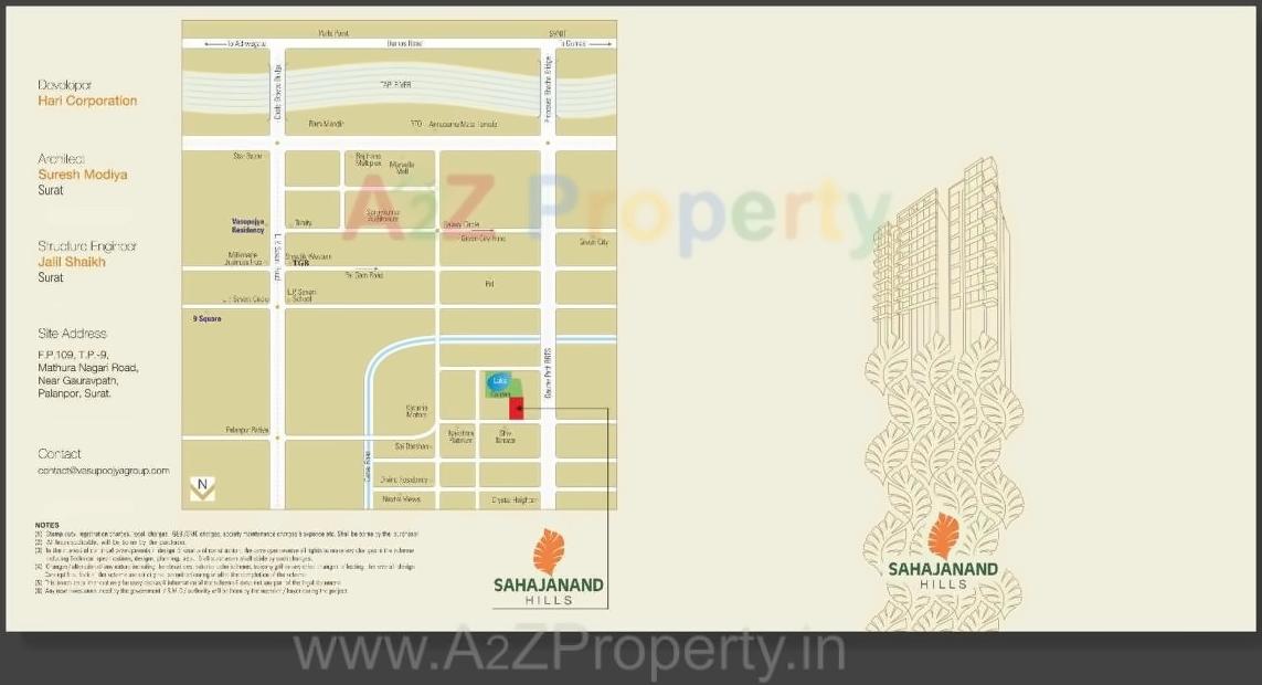  of real estate project Sahajanand Hills located at Palanpur, Surat, Gujarat