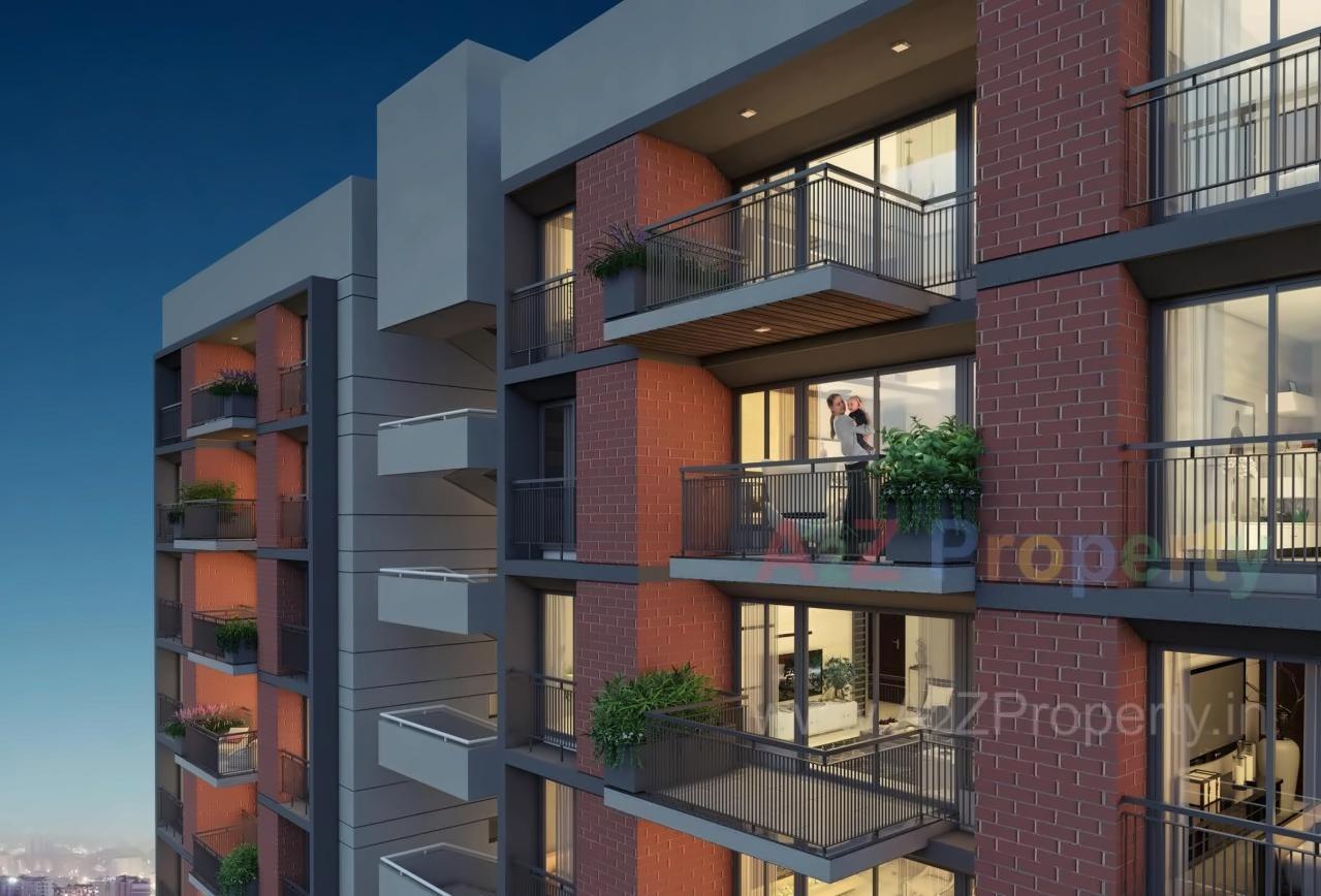 3D Elevation of real estate project Sahajanand Viha located at Varachha, Surat, Gujarat