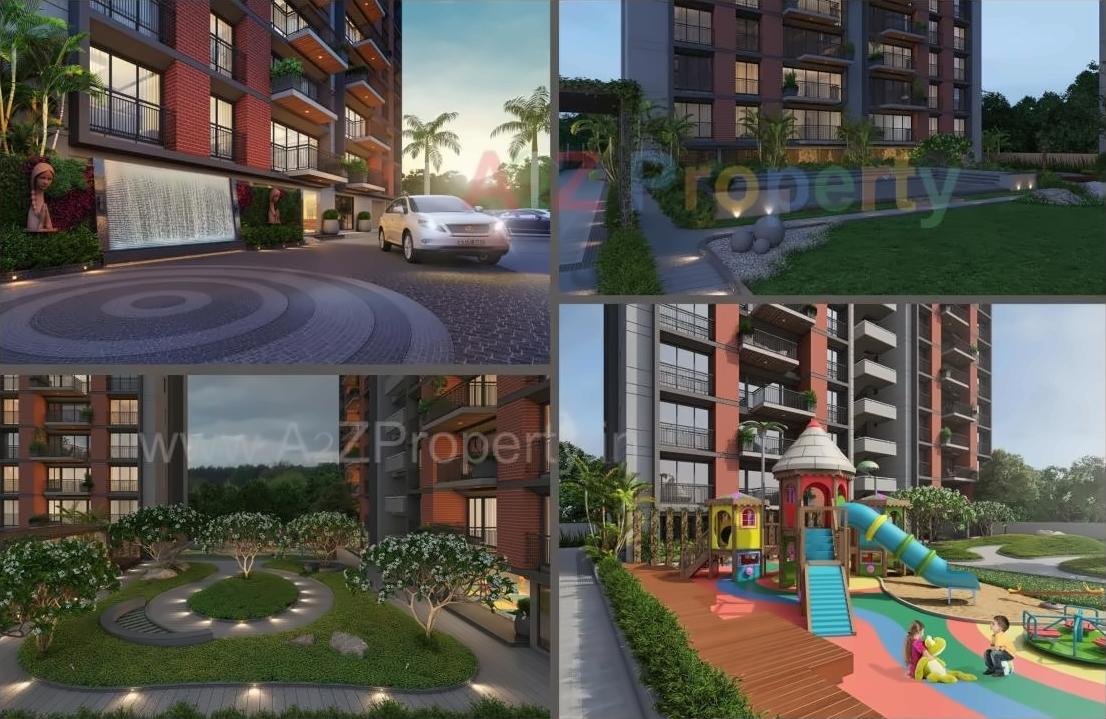 3D Elevation of real estate project Sahajanand Viha located at Varachha, Surat, Gujarat