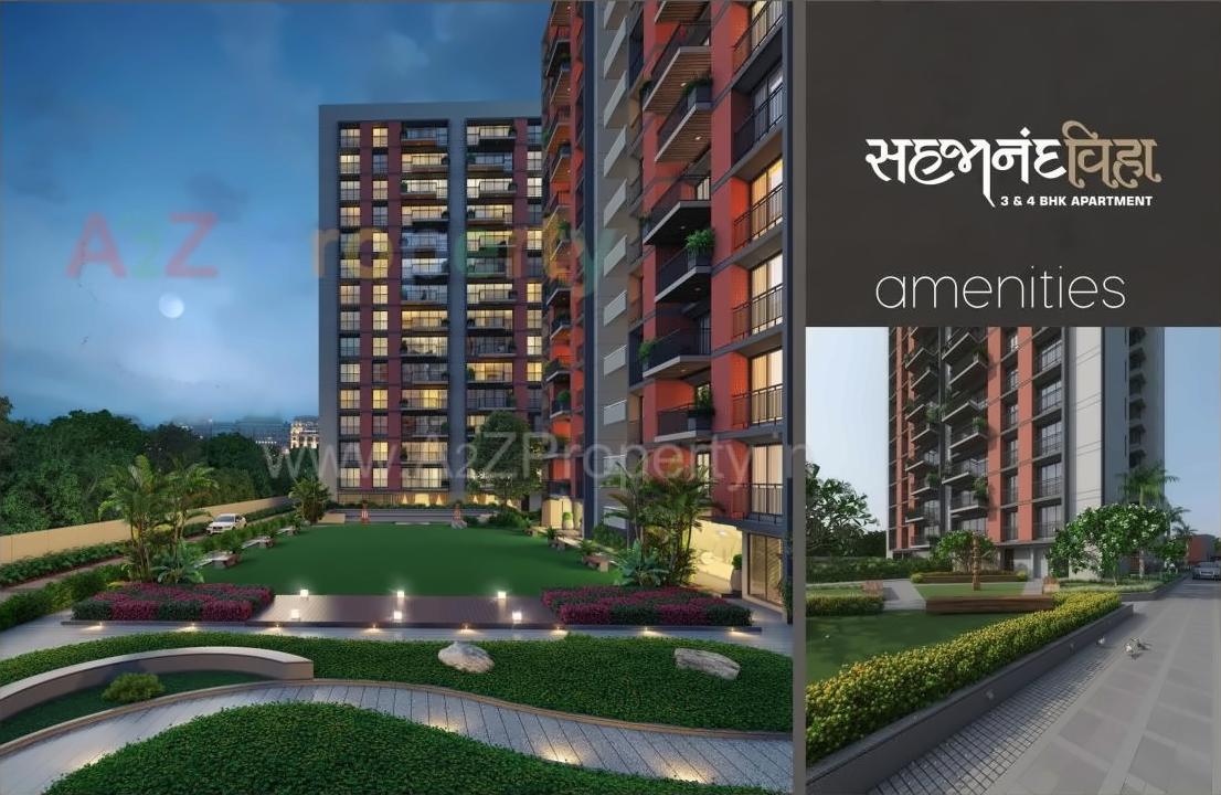 3D Elevation of real estate project Sahajanand Viha located at Varachha, Surat, Gujarat