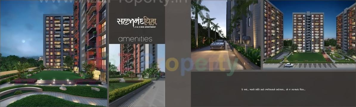 3D Elevation of real estate project Sahajanand Viha located at Varachha, Surat, Gujarat