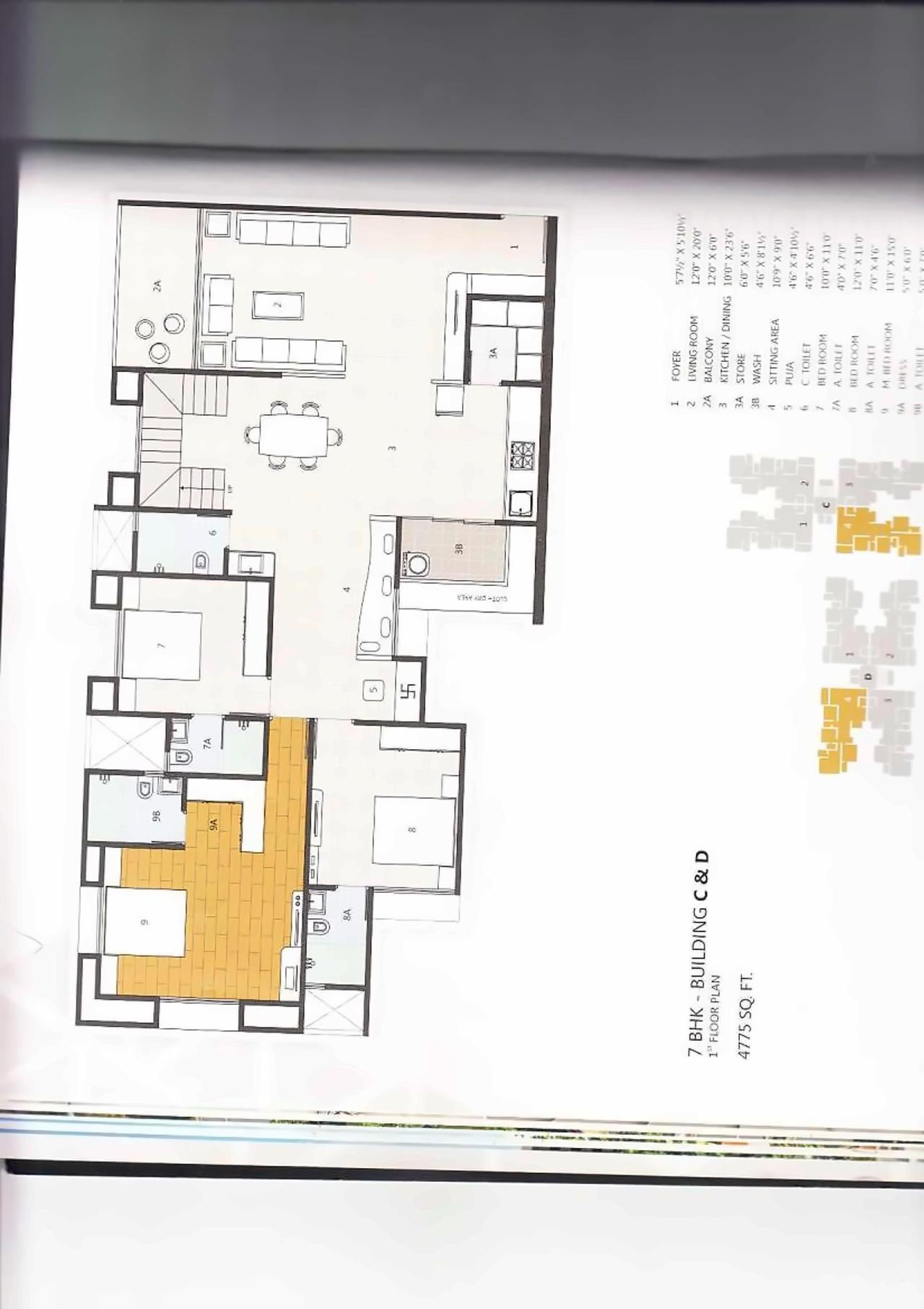 Layout of real estate project Sahjanand Harmony located at Kosmada, Surat, Gujarat
