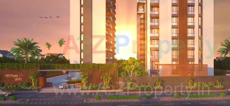 3D Elevation of real estate project Sahjanand Prasth   By Sidhdheshwar Corporation located at Varachha, Surat, Gujarat