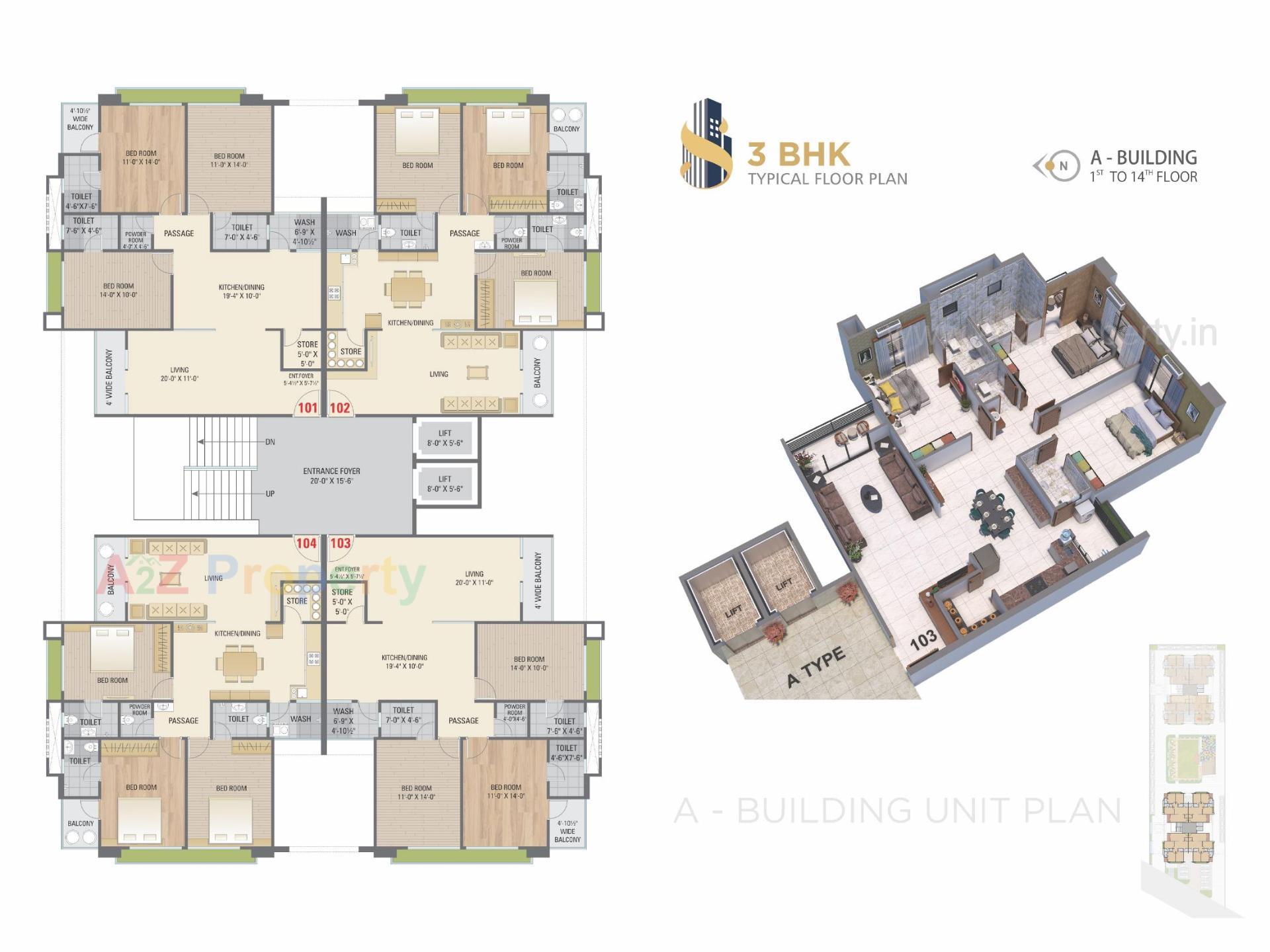Layout of real estate project Sai Aashish Paradise located at Bhimrad, Surat, Gujarat