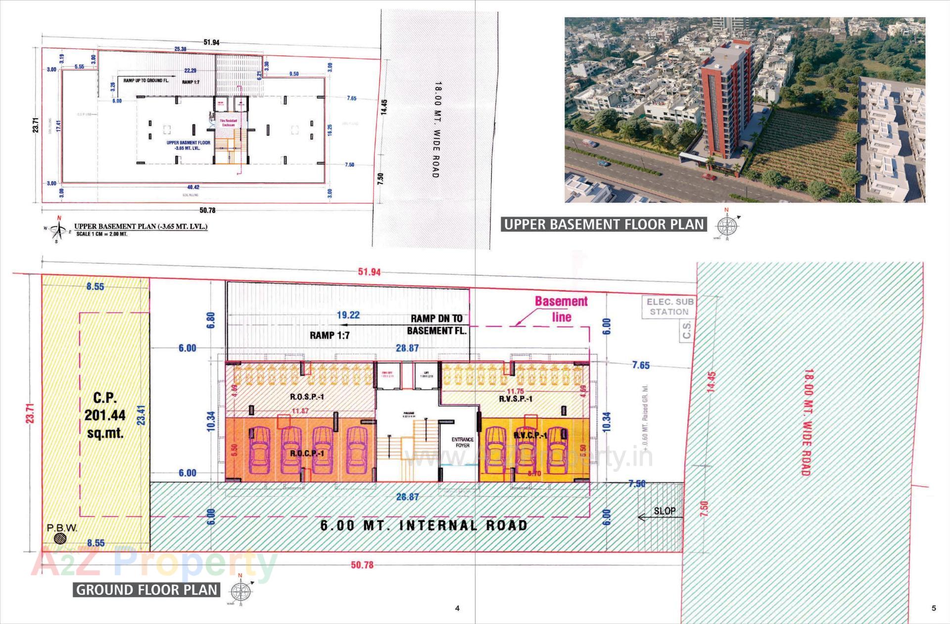 Layout of real estate project Sai Altamount located at Katargam, Surat, Gujarat