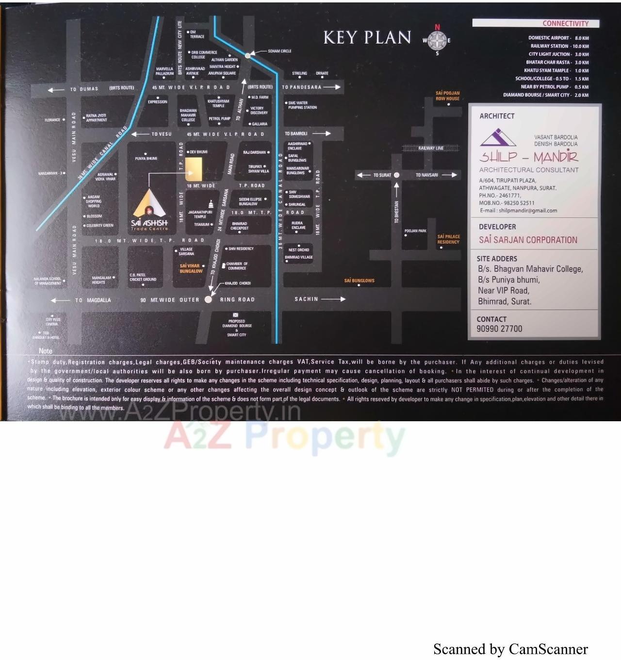  of real estate project Sai Ashish Trade Center located at Bhimard, Surat, Gujarat