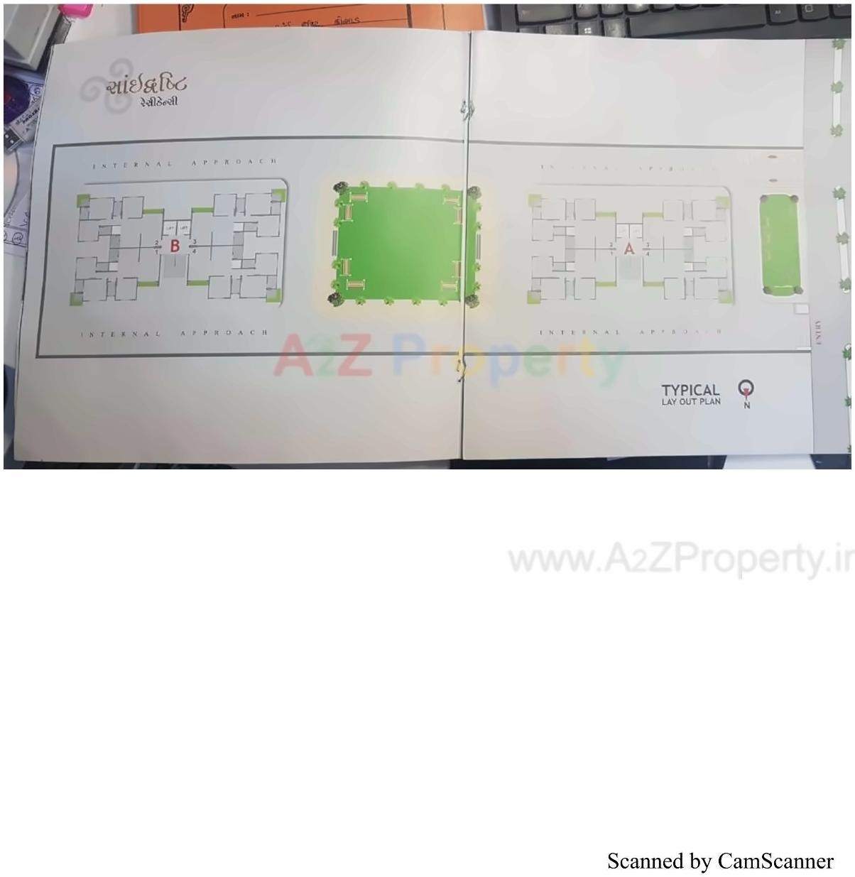 Layout of real estate project Sai Drashti Residency located at Kosad, Surat, Gujarat