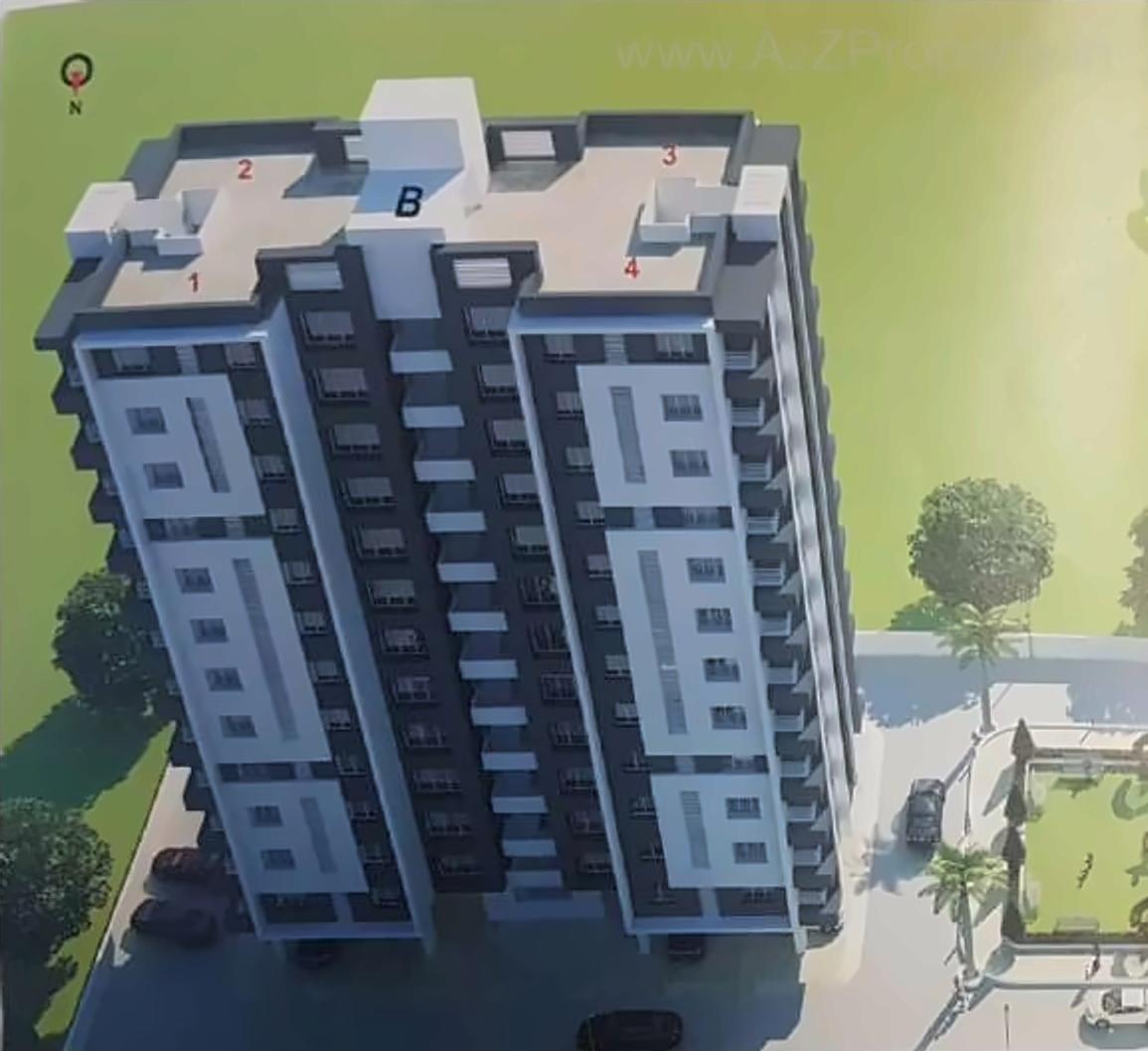 3D Elevation of real estate project Sai Drashti Residency located at Kosad, Surat, Gujarat