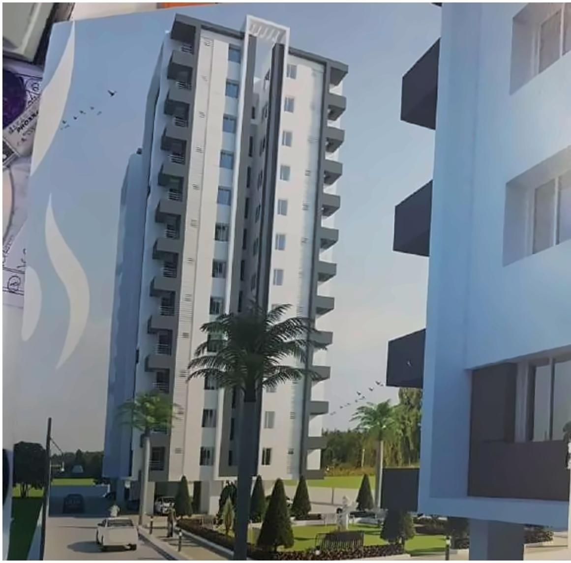 3D Elevation of real estate project Sai Drashti Residency located at Kosad, Surat, Gujarat