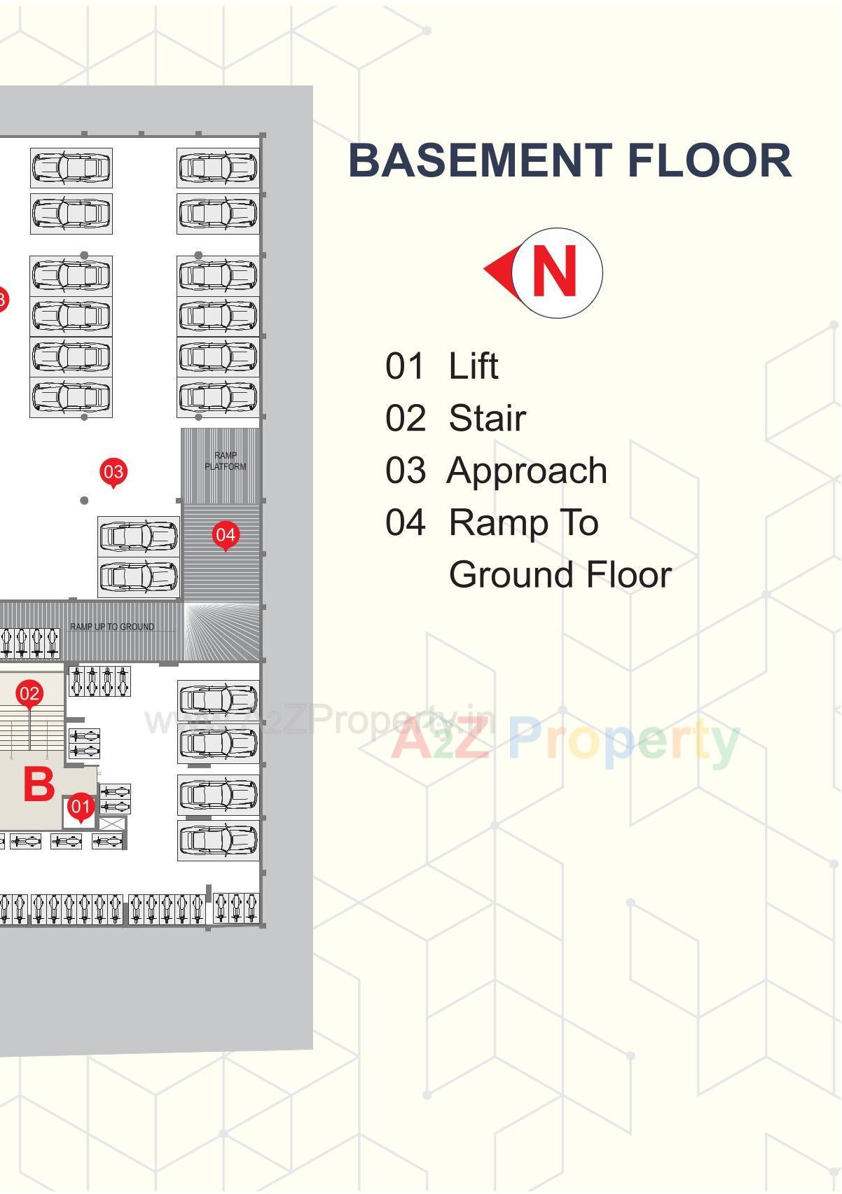 Layout of real estate project Sai Light located at Kosad, Surat, Gujarat