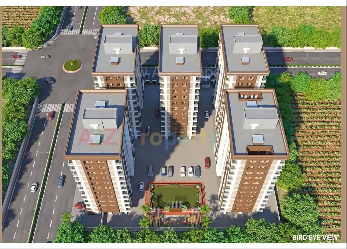 3D Elevation of real estate project Sai Luxuria located at Kosad, Surat, Gujarat