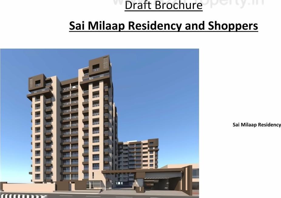 3D Elevation of real estate project Sai Milaap Residency Shoppers located at Palanpur, Surat, Gujarat
