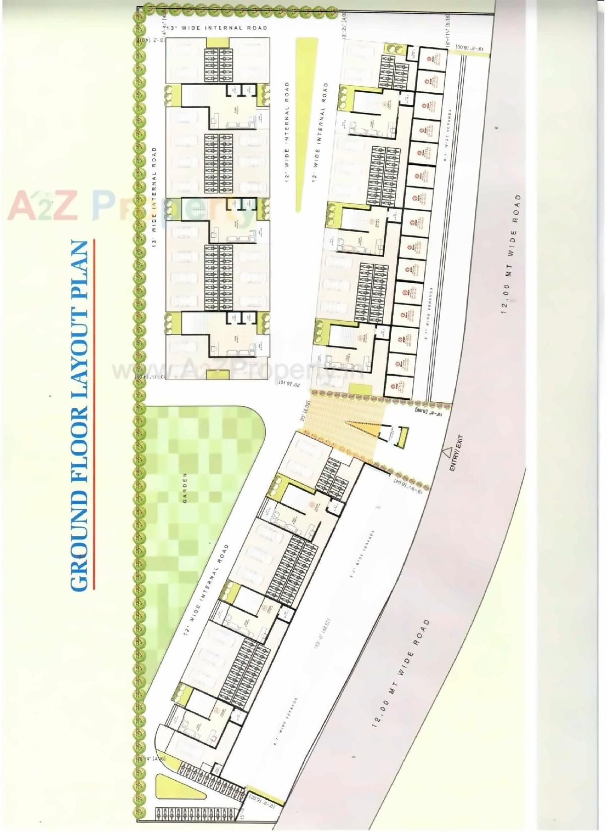 Layout of real estate project Sai Mohan Flats located at Jiav, Surat, Gujarat