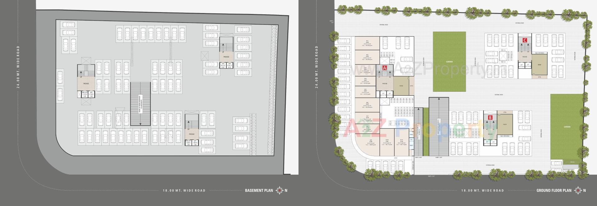 Layout of real estate project Sai Parisar located at Palanpor, Surat, Gujarat