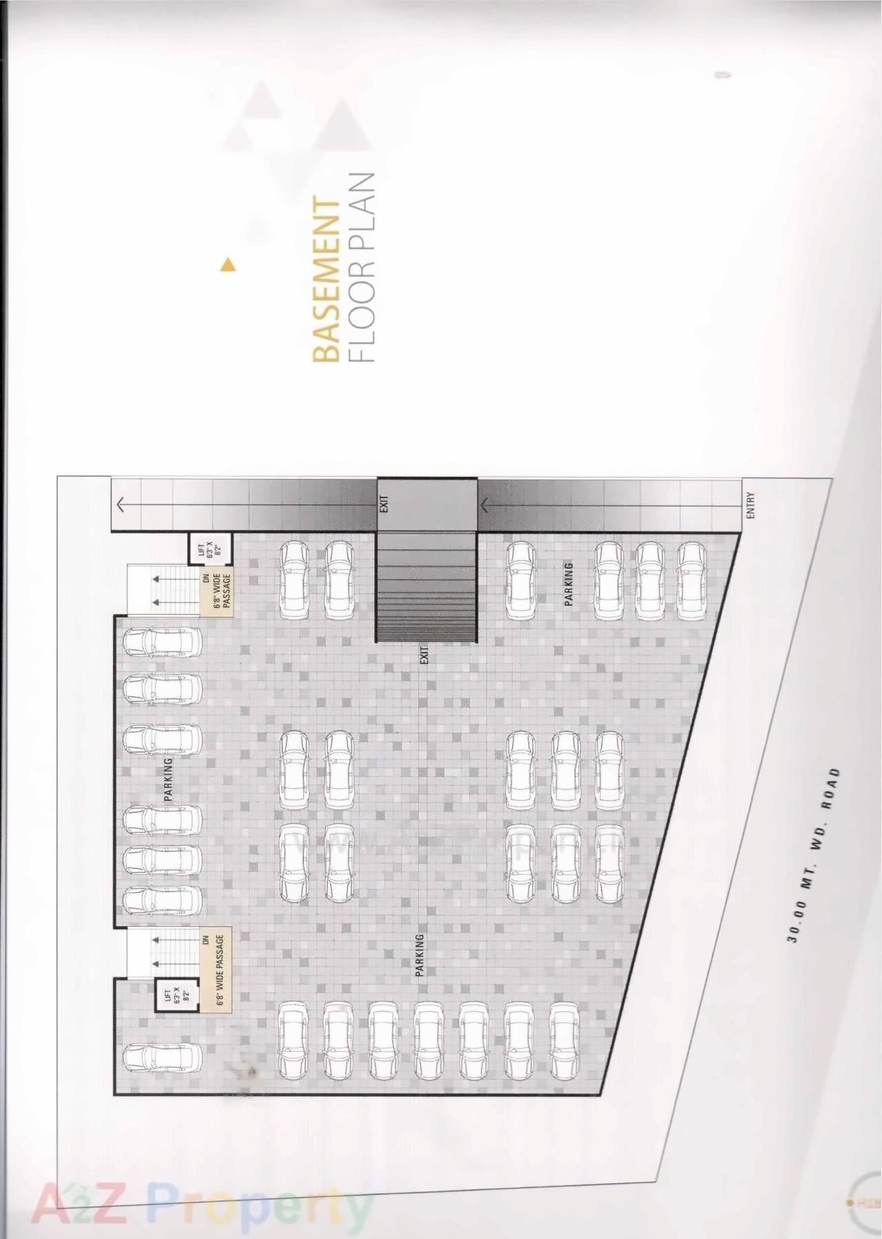 Layout of real estate project Sai Plaza located at Bhestan, Surat, Gujarat