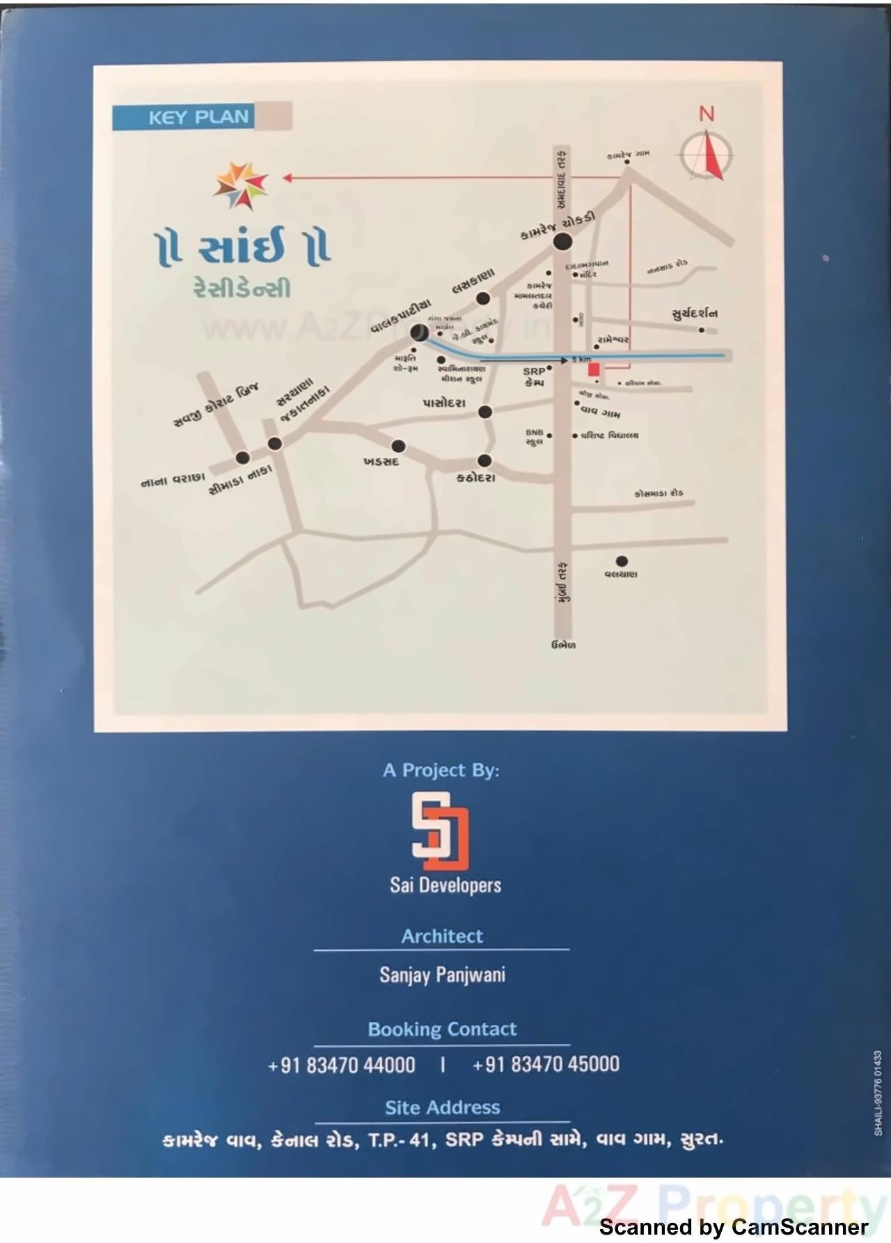  of real estate project Sai Residency located at Vav, Surat, Gujarat