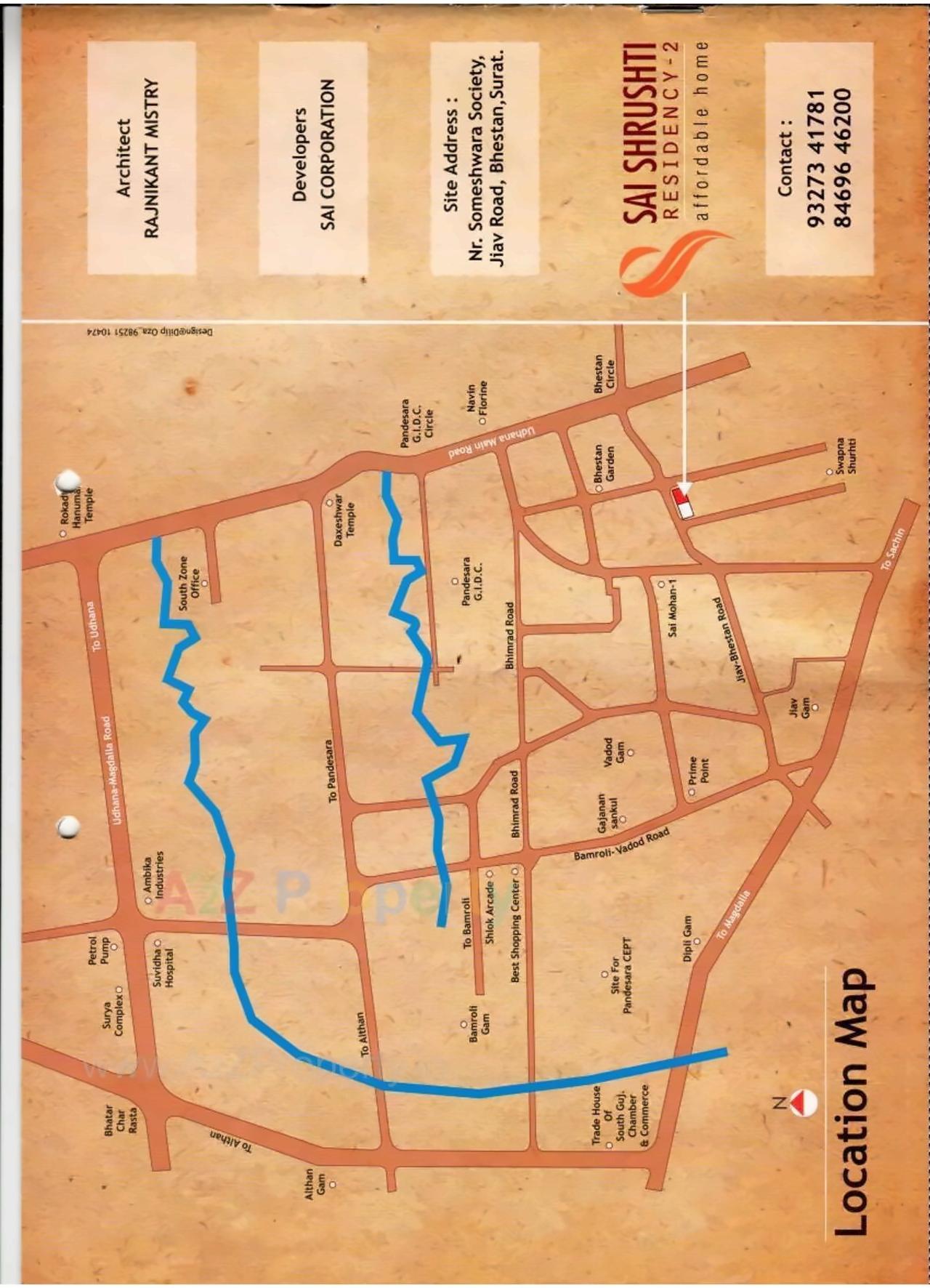  of real estate project Sai Shrushti Residency located at Bhestan, Surat, Gujarat