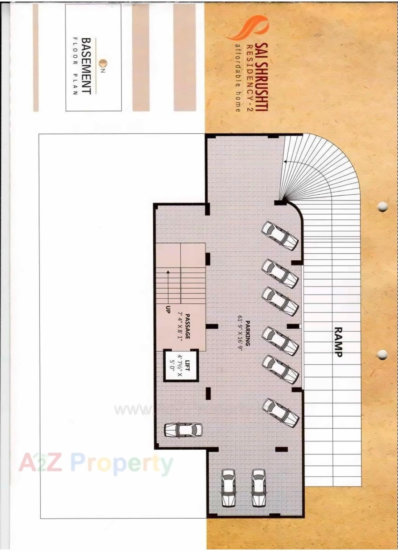 Layout of real estate project Sai Shrushti Residency located at Bhestan, Surat, Gujarat