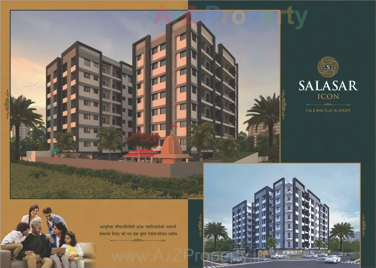3D Elevation of real estate project Salasar Icon located at Surat, Surat, Gujarat