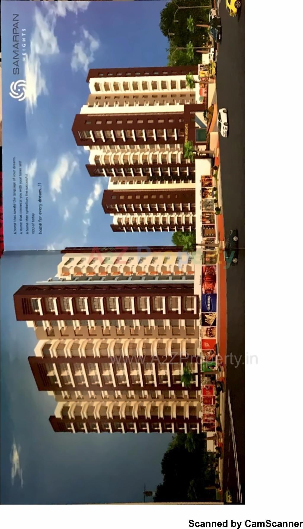 3D Elevation of real estate project Samarpan Heights located at Vanakla, Surat, Gujarat