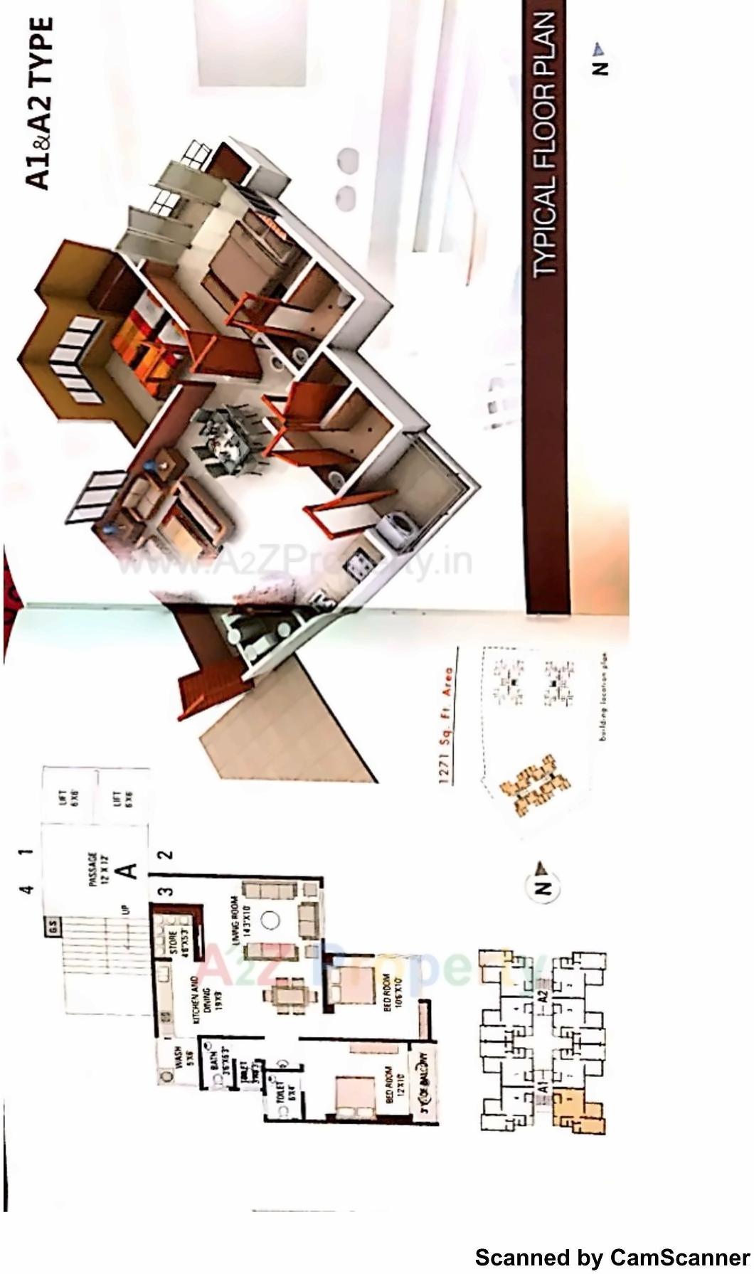 Layout of real estate project Samarpan Heights located at Vanakla, Surat, Gujarat