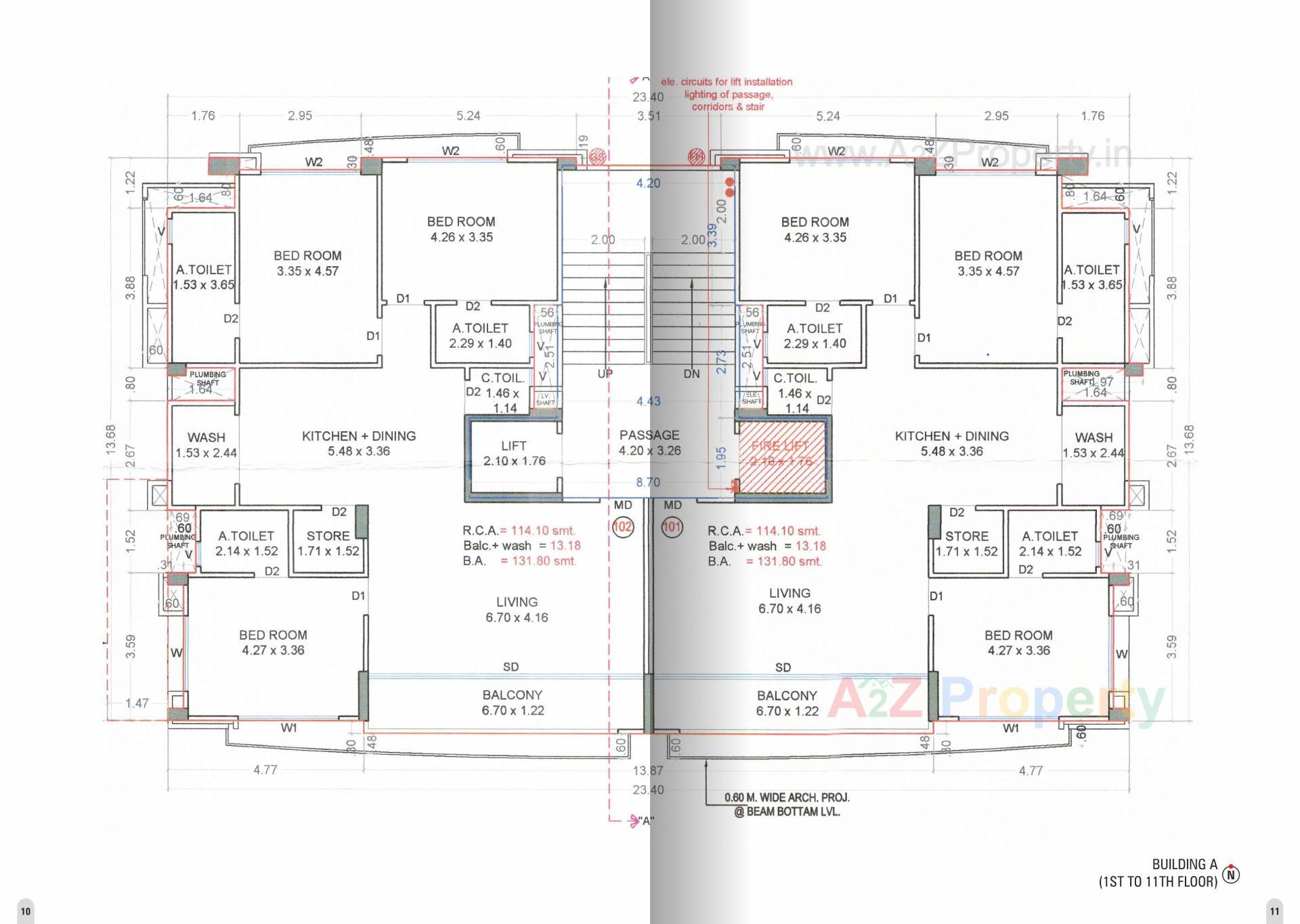 Layout of real estate project Samarthya Excellence located at Pal, Surat, Gujarat