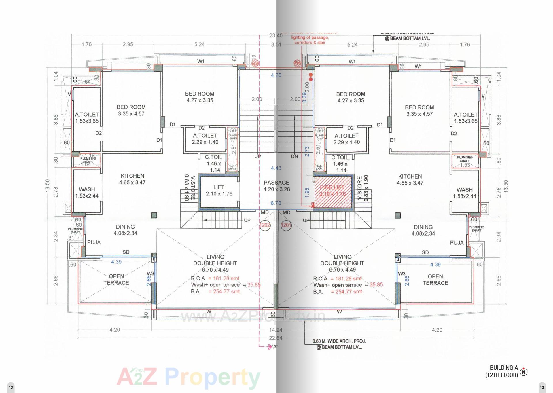 Layout of real estate project Samarthya Excellence located at Pal, Surat, Gujarat