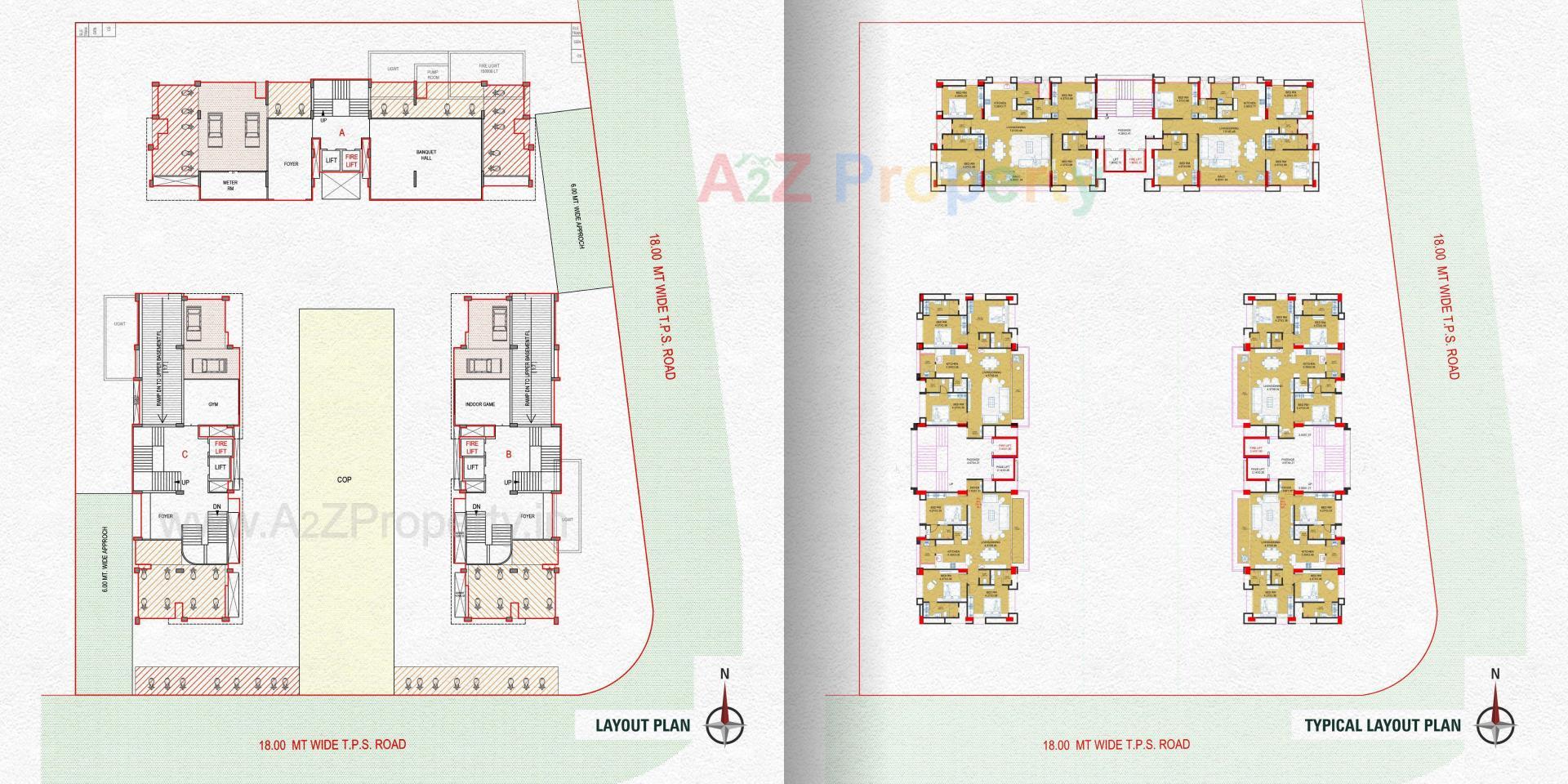 Layout of real estate project Samarthya Heights located at Pal-dis, Surat, Gujarat