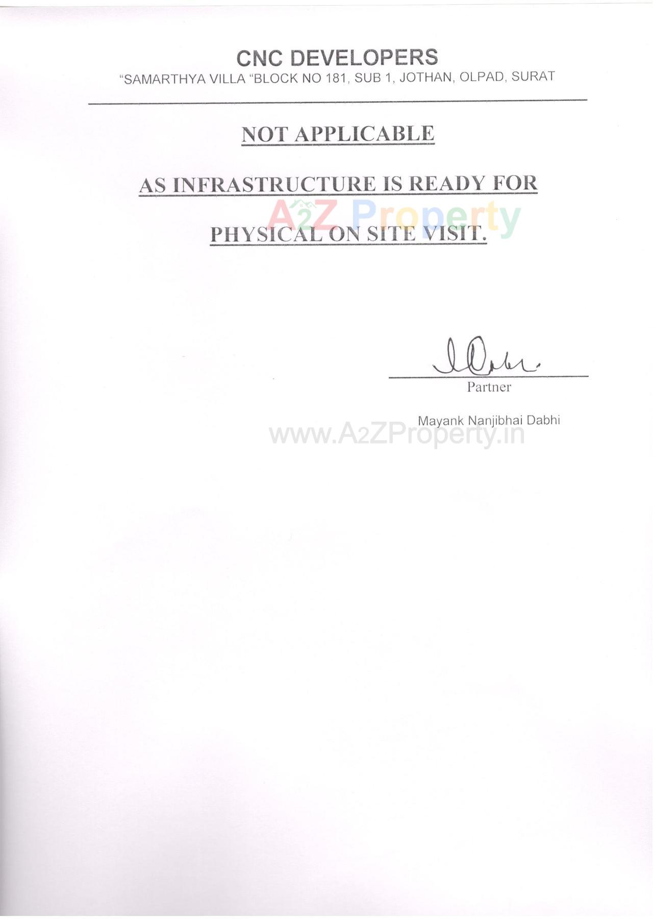  of real estate project Samarthya Villa located at Jothan, Surat, Gujarat