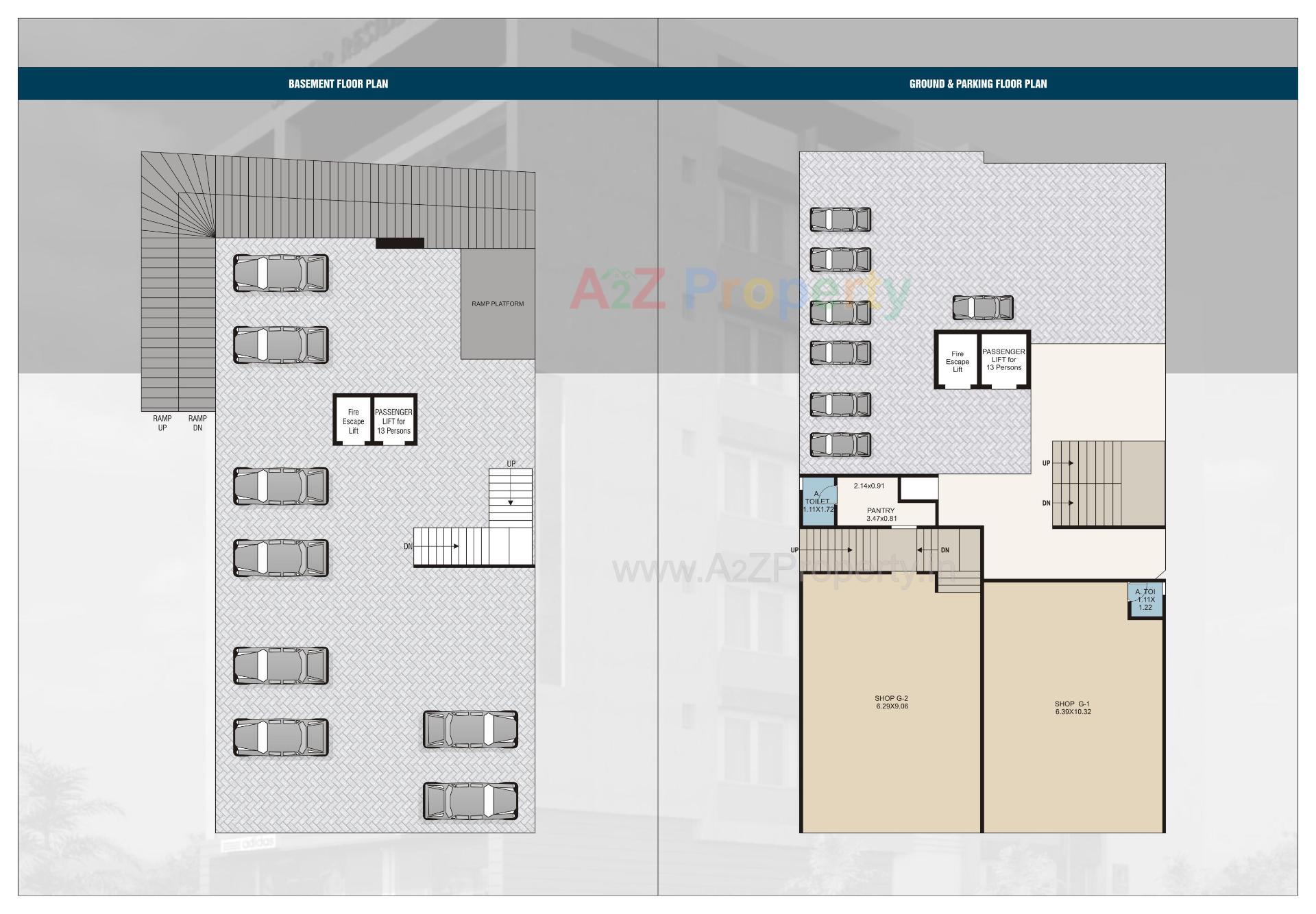 Layout of real estate project Samor Residency located at Jahangirabad-near-ugat-road, Surat, Gujarat