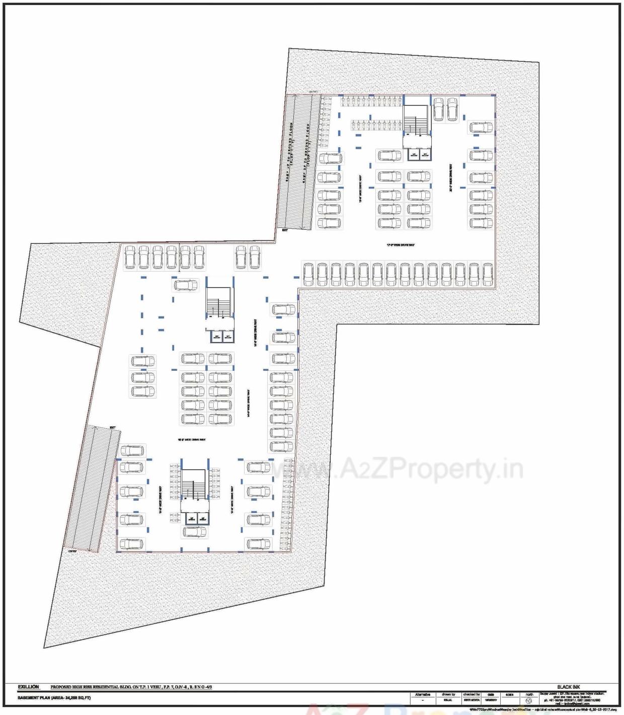 Layout of real estate project Samprati Palace located at Vesu, Surat, Gujarat