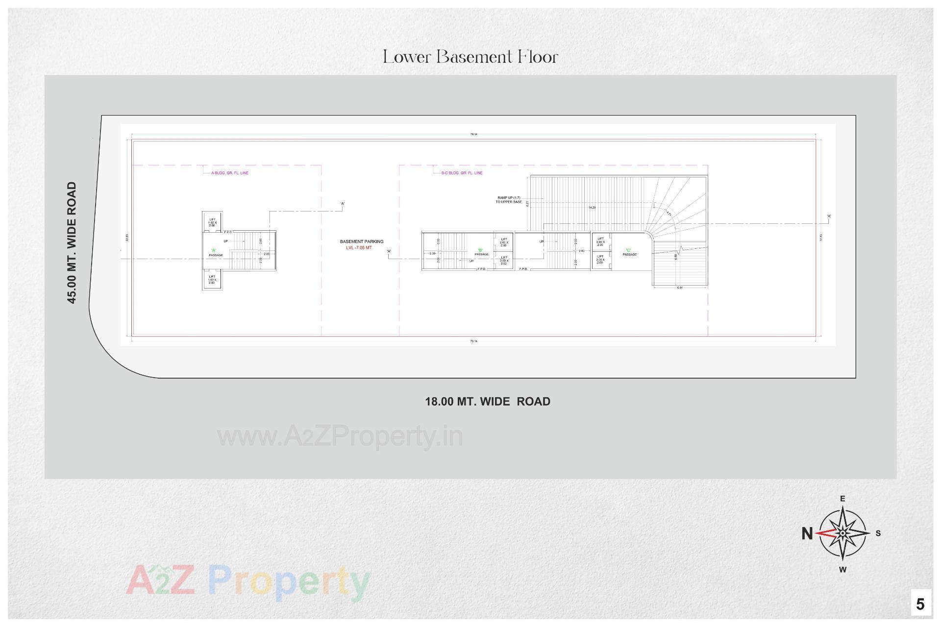Layout of real estate project Sampriti Homes located at Vadod, Surat, Gujarat
