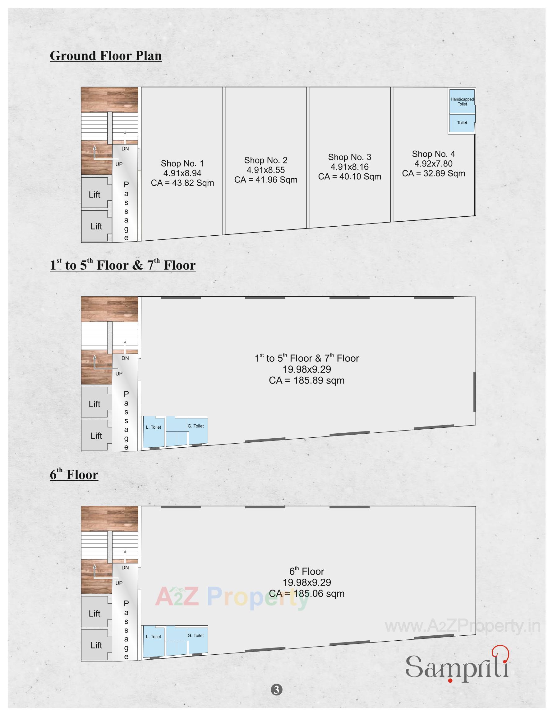Layout of real estate project Sampriti located at Neral, Surat, Gujarat