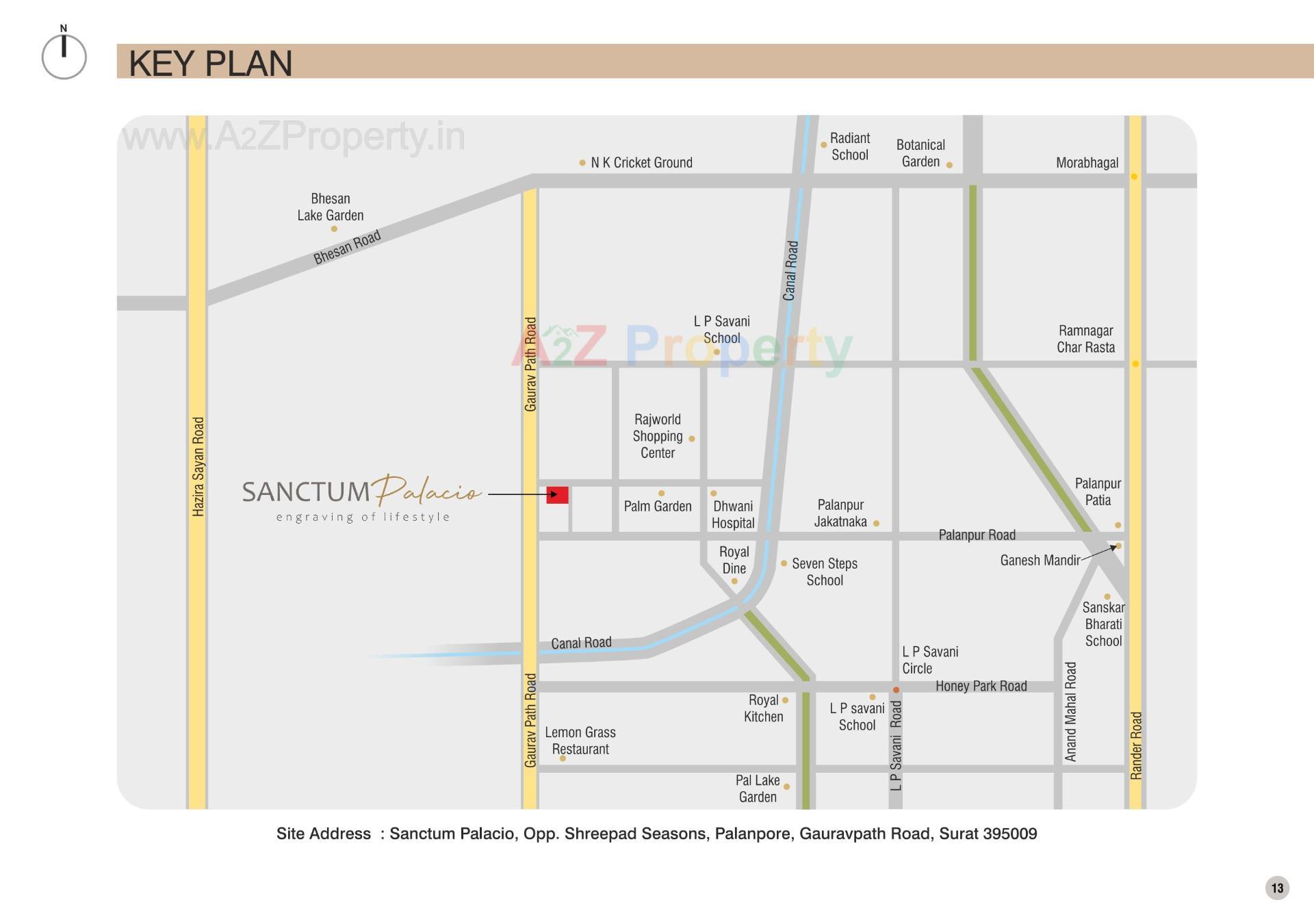  of real estate project Sanctum Palacio located at Palanpore, Surat, Gujarat