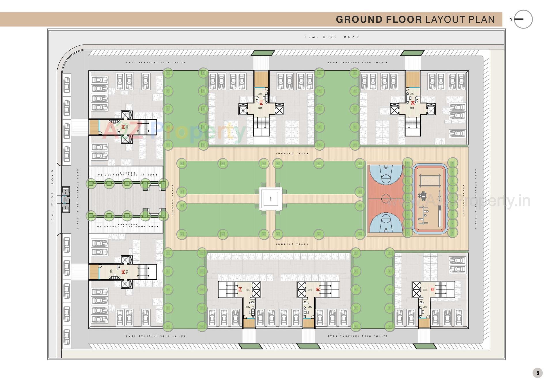 Layout of real estate project Sanctum Palacio located at Palanpore, Surat, Gujarat