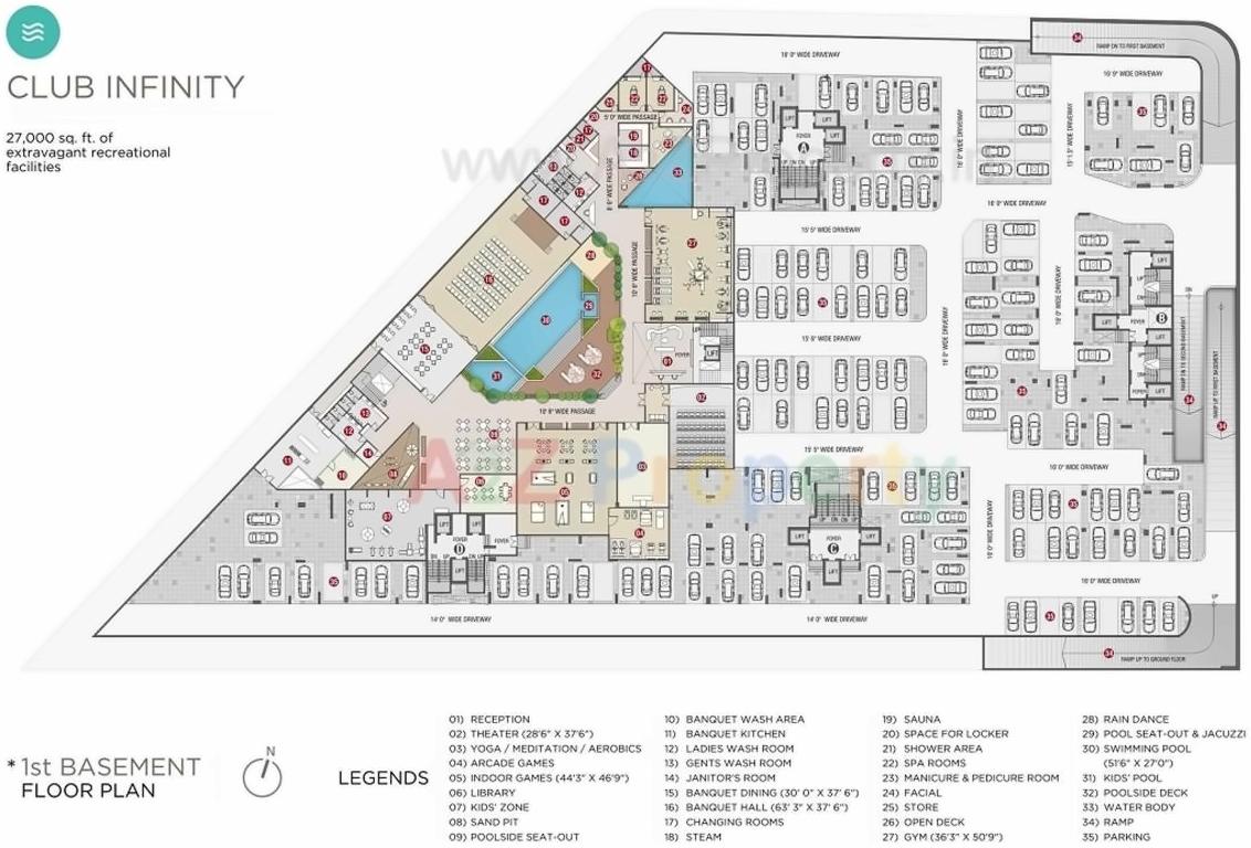 Layout of real estate project Sangini Arise located at Surat, Surat, Gujarat