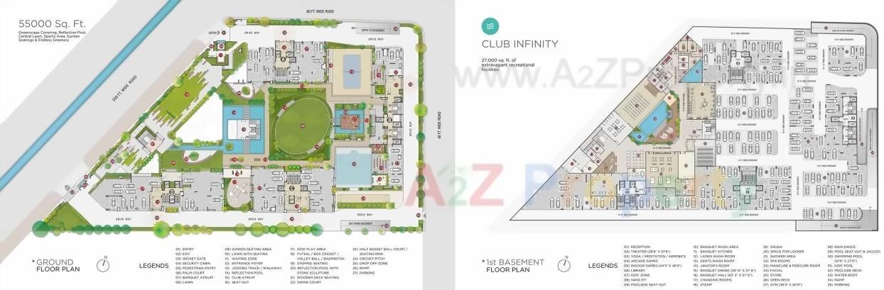 Layout of real estate project Sangini Arise located at Surat, Surat, Gujarat