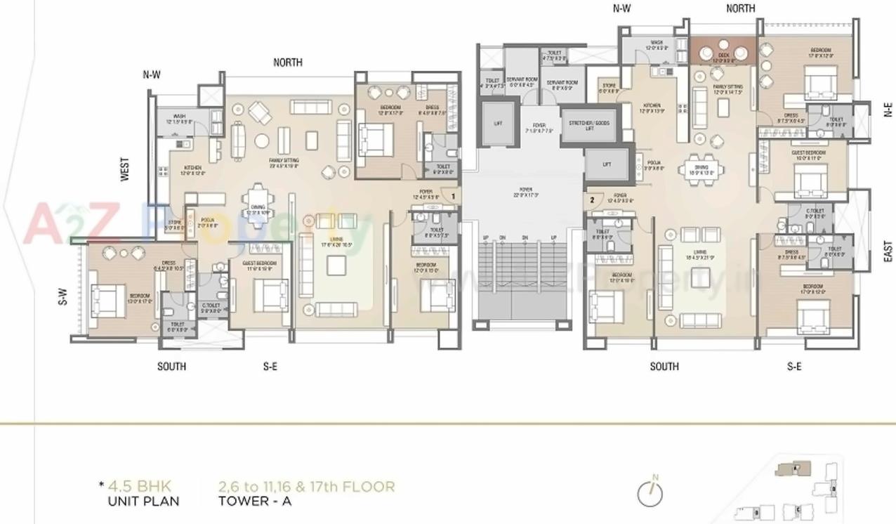 Layout of real estate project Sangini Arise located at Surat, Surat, Gujarat