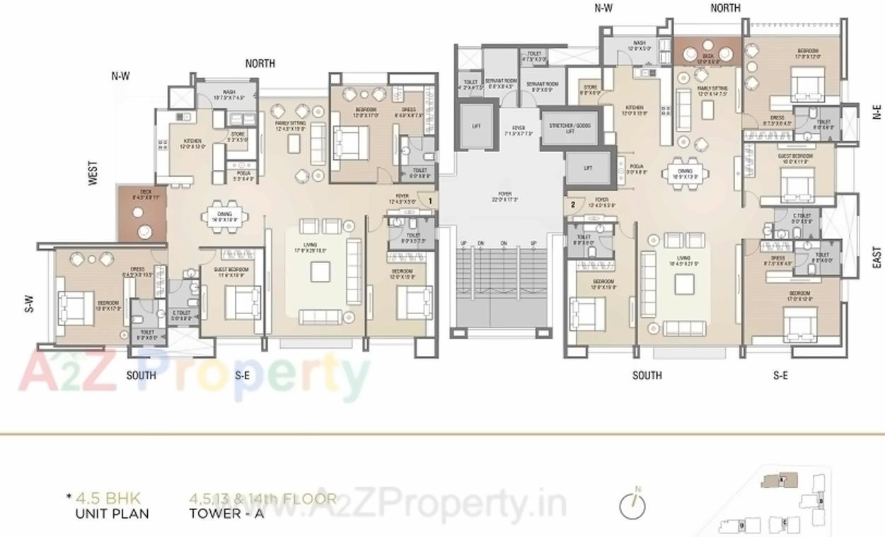 Layout of real estate project Sangini Arise located at Surat, Surat, Gujarat