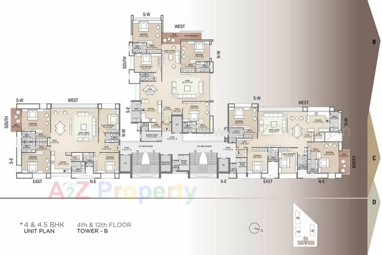 Layout of real estate project Sangini Arise located at Surat, Surat, Gujarat