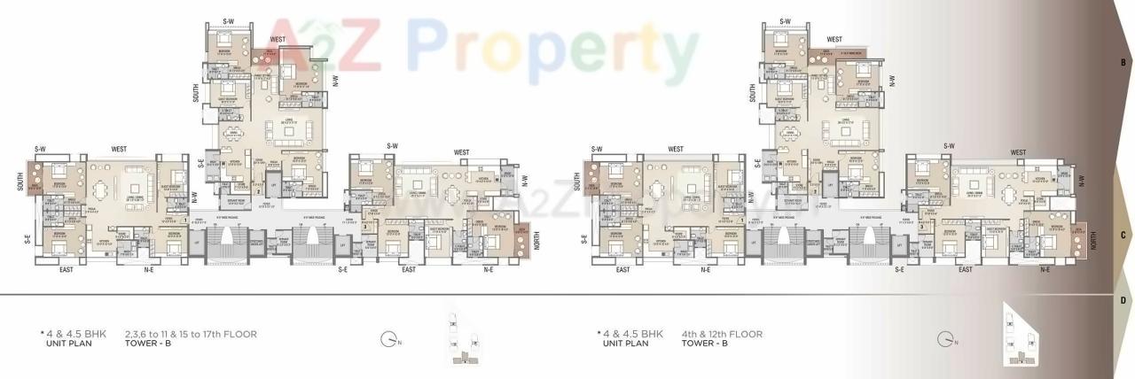 Layout of real estate project Sangini Arise located at Surat, Surat, Gujarat